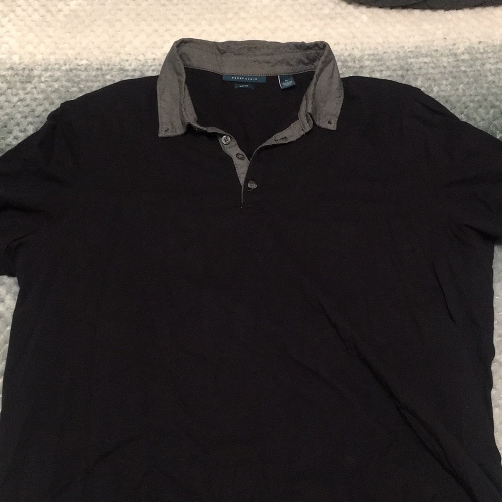 Men’s black polo Perry’s Ellis